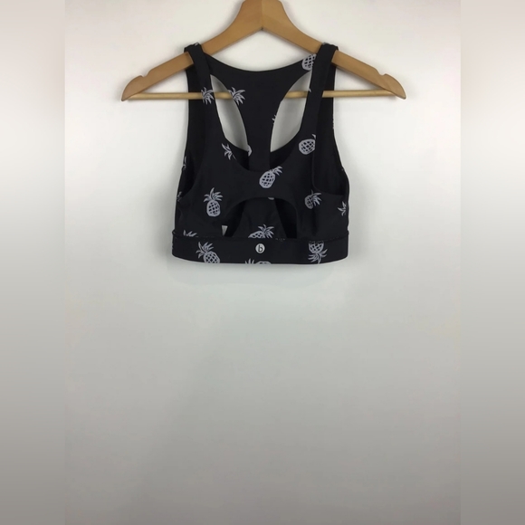 COTTON ON BODY Sportswear Set Fitness Black White Pineapple Pattern Tops + Short - Picture 6 of 6